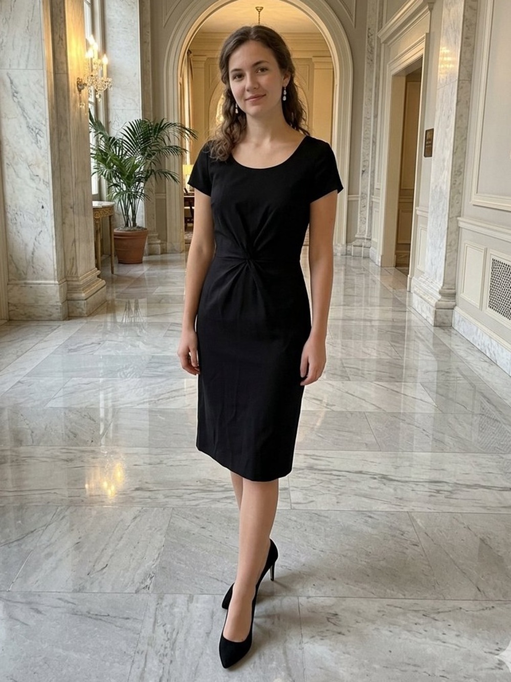 Little Black Dress, J Crew, Classic Black Midi Dress, NWT!